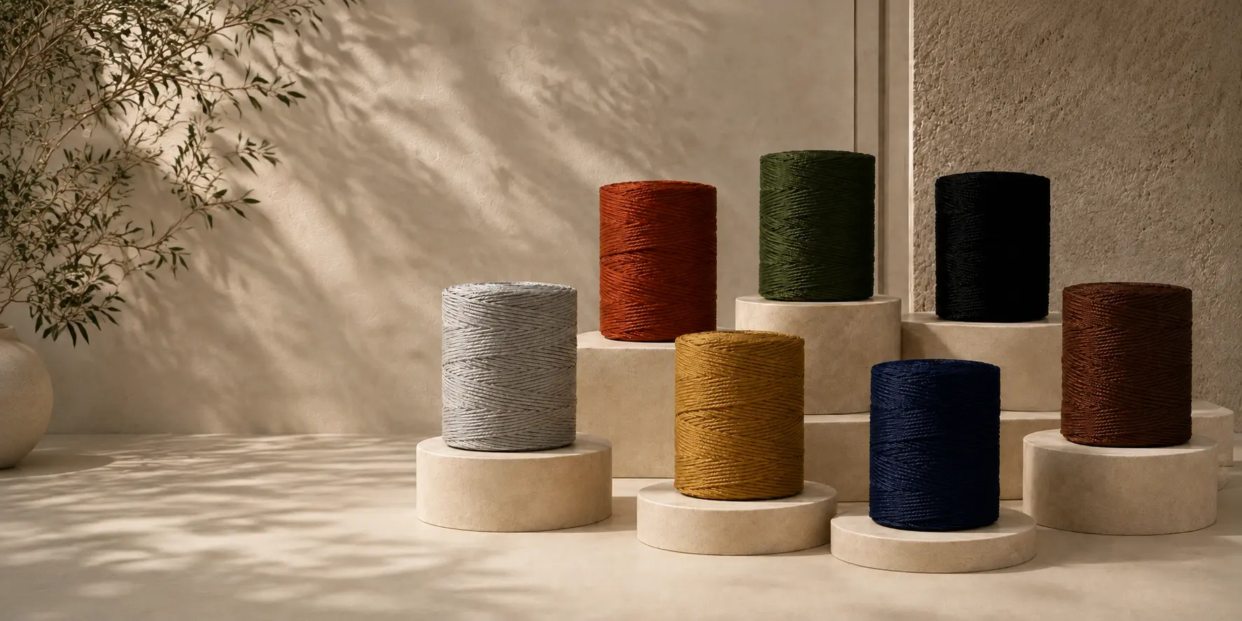 Composição de cordas náuticas Ellegance em diferentes cores